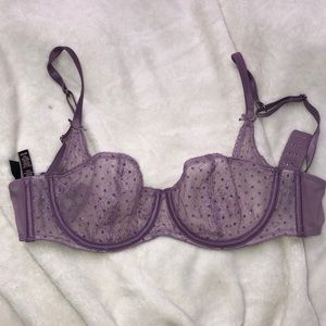 lilac lace bra